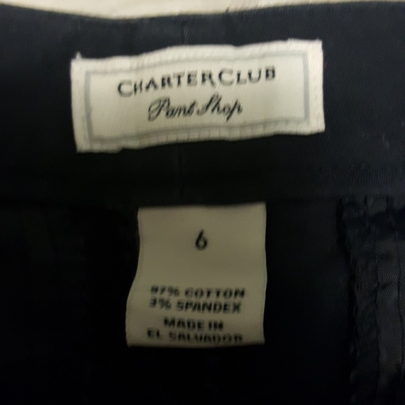 blue trousers with gold zippered pockets - Picture 3 of 7